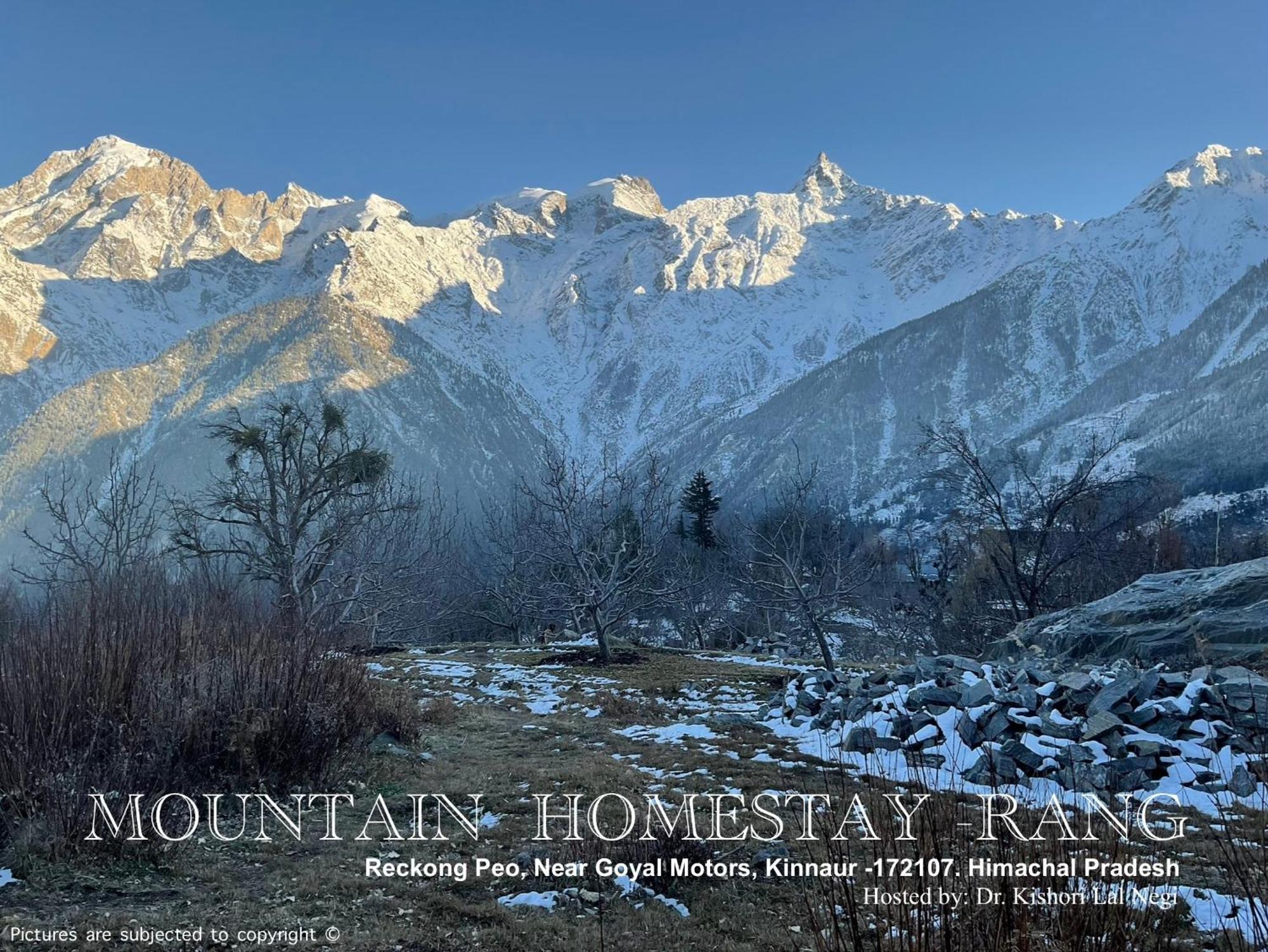 Mountain Home Stay -Rang, At Reckong Peo - Kalpa, Near Goyal Motors, Way To Petrol Pump At Itbp Quarters Dış mekan fotoğraf